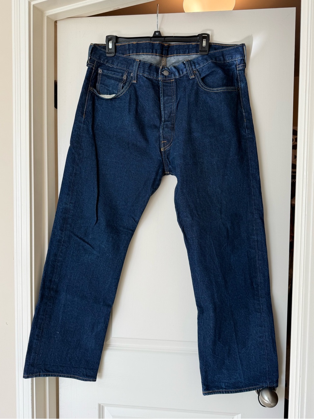Men's Levi’s 501 Dark Blue Denim Jeans